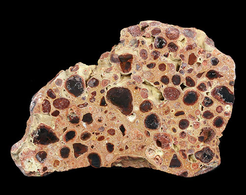 High-alumina bauxite ore in red and brown tones used for aluminum production, refractories and industrial applications.